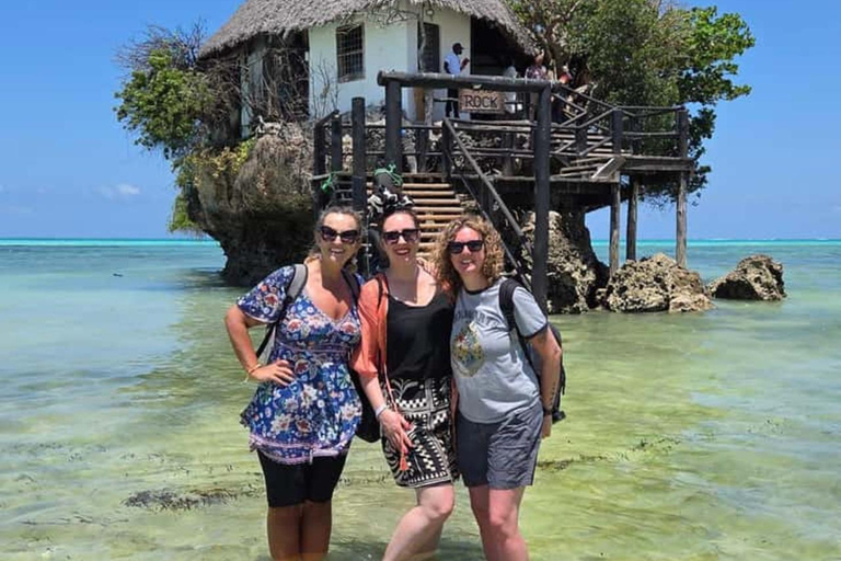 Zanzibar: Salaam Cave Turtle Swim & Dine The rock restaurant Excursions with transfer