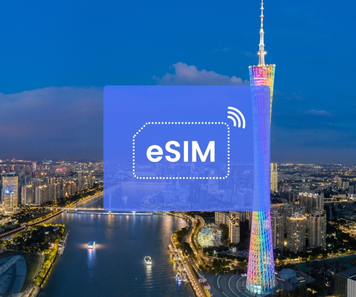 Guangzhou: China (com VPN), Ásia eSIM Roaming Mobile Data