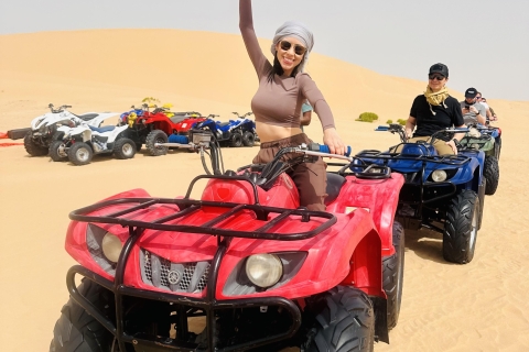 Abu Dhabi: Wüstentour mit BBQ-Abendessen und Hoteltransfer7 Stunden: Abenteuer Wüstensafari BBQ ohne ATV Bike