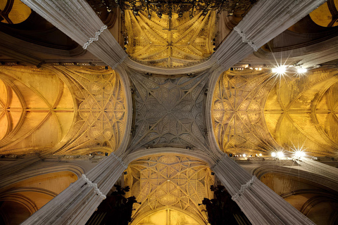 Seville: Cathedral of Seville Guided Night Tour & Light Show