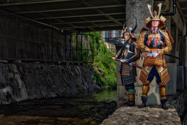 Kyoto Samurai Walk: Matcha, Calligraphy & Photoshoot