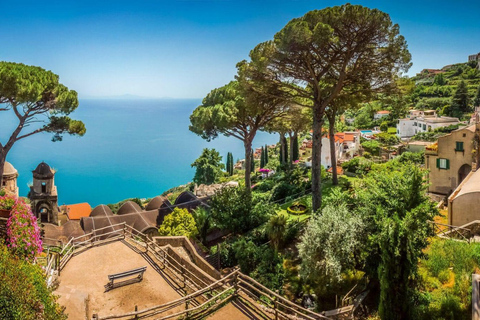 Au départ de Sorrente : Visite privée de la côte amalfitaine avec la grotte d'émeraudeVisite privée sur la côte amalfitaine