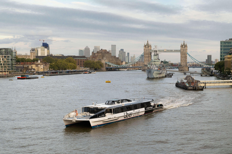 London: Uber Boat 1-Day Hop-On Hop-Off and Cable Car Tickets