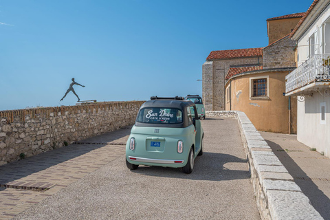 Antibes: Tour in a 100% electric Fiat Topolino 1-hour Discovery Tour in a Fiat Topolino