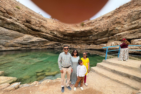 Wadi Shab Adventure Hike, Swim, Hidden Cave, Beach, Sinkhole