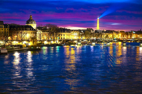 Paris: Day or Evening River Cruise with Musical Ambiance Paris: Evening River Cruise with Musical Ambiance & Postcard