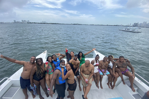 Miami: Day Boat Party with Jet Ski, Drinks, Music & Tubing 8 Guests w/o Gas & Marina Fees $75/Guest due at Check-in