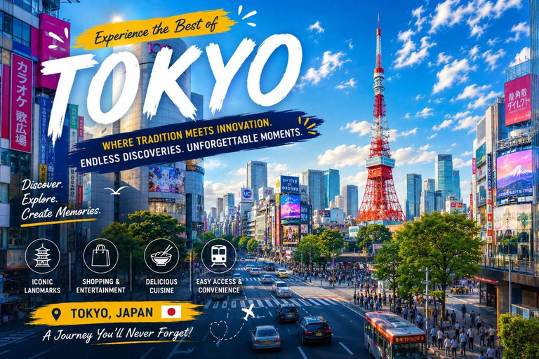 From Tokyo: Tokyo Full Day Private Sightseeing City Tour ITINERARY B:Tokyo Private Customized Tour With English Guide