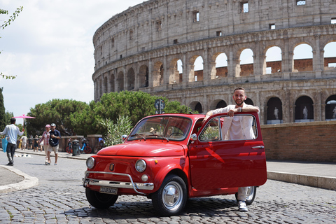 Rome : Visite guidée de la Fiat 500 avec photographeVisite privée
