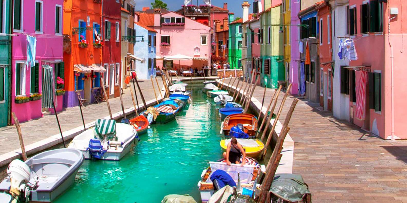 ヴェネツィア発：ムラーノ島、ブラーノ島、トルチェッロ セルフガイド