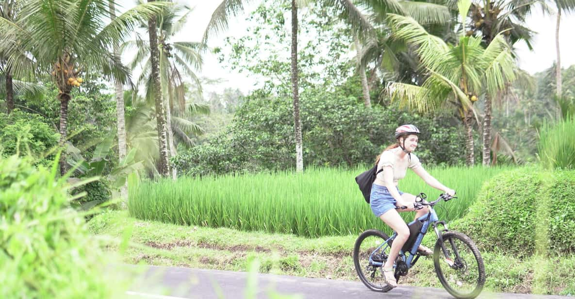 E-Bike: Ubud Rice Terrace & Visit Local Temple Cycling Tour | GetYourGuide