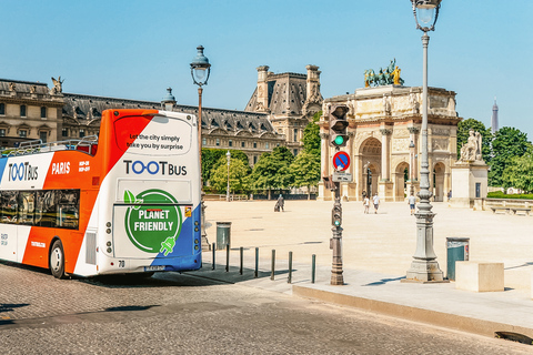 Paris: Tootbus Hop-On/Hop-Off-Bustour Entdeckungstour3-Tages-Pass