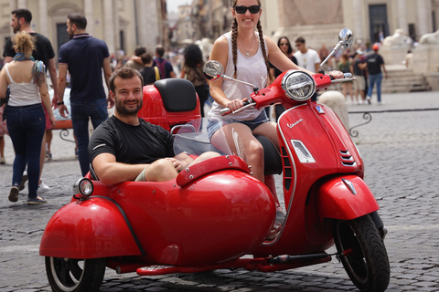 Rome Vespa Sidecar Tour: 90-Minute Panoramic Experience Shared Sidecar Experience