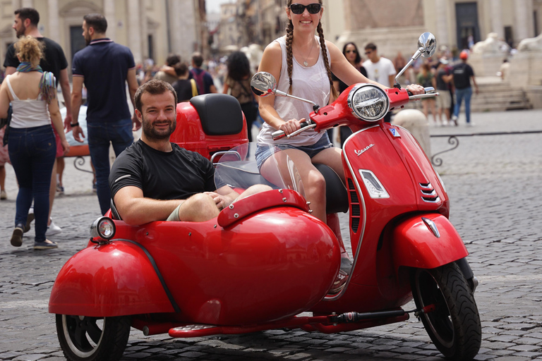 Rome Vespa Sidecar Tour: 90-Minute Panoramic Experience Shared Sidecar Experience
