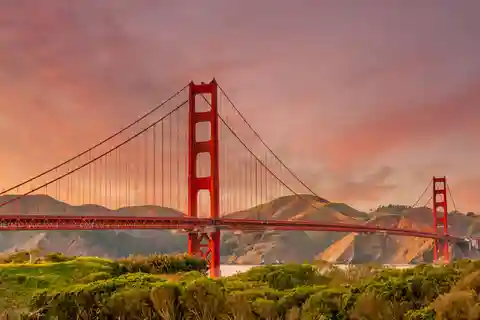 Porträt-Session an der Golden Gate Bridge SF