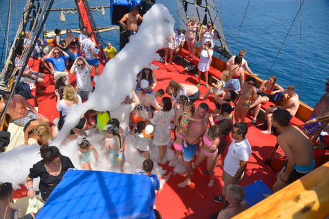 Alanya: Pirate Boat w/ Drinks, lunch and Transfer Options Boat Without Transfer