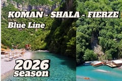 Koman, Shala River Bootsfahrt nach Fierze.
