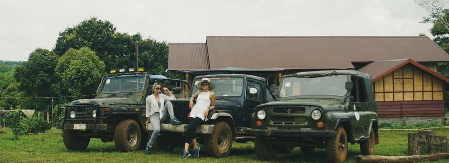 Laos : visite d'une jounée en jeep et Mystic Mountain Coffee Farm