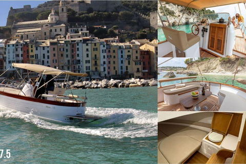 Portofino: Private 4H or 8H Boat Tour in the Marine Reserve Half Day: Mimì 7.5
