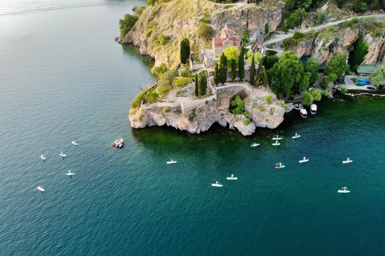 Ohrid: Stand Up Paddleboarding Tour with Landmarks &amp; Photos