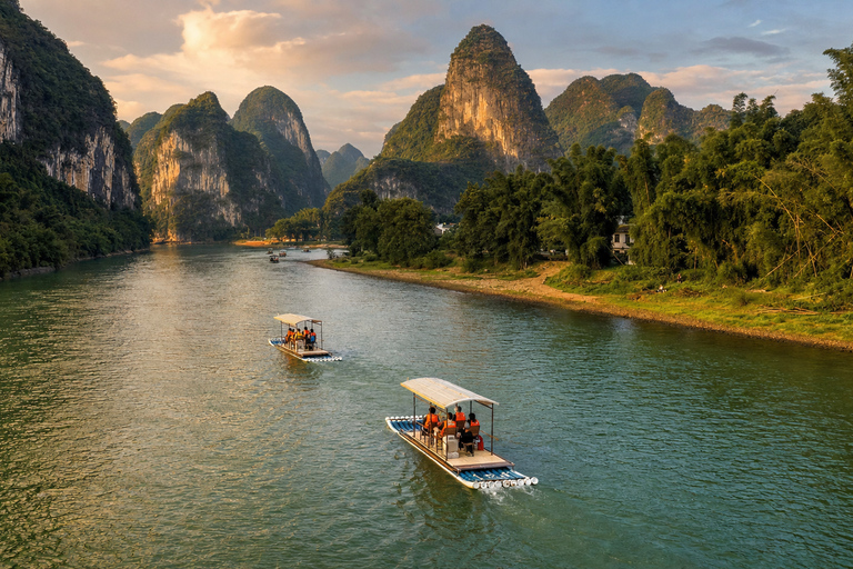 Yangshuo: Li River Bamboo Raft Tickets with Route Options Yangdi to Xingping: Full Scenic One-Way Route
