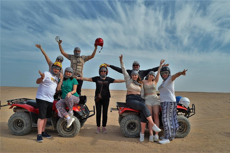 Hurghada: Quad and Buggy Safari with Dinner and ShowPickup from Hurghada City Hotels