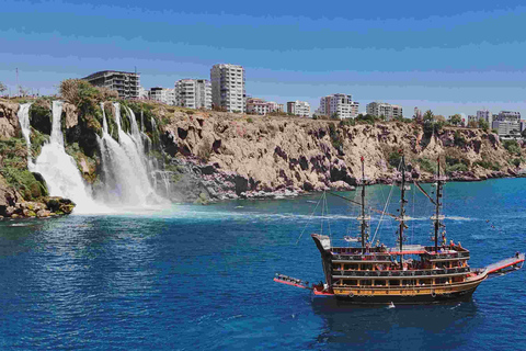 Antalya: Duden Waterfall Pirate Boat Trip Pirate Boat Trip with Round Trip Transfer