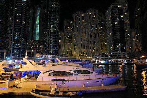 Dubai: Evening Luxury Yacht Tour with Hotel Pickup Dubai: Marina 2-Hours Luxury Yacht Tour with Hotel Pickup