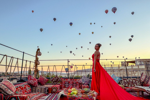 Cappadoce : Photoshop sur les toits en montgolfière