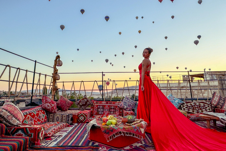 Cappadoce : Photoshop sur les toits en montgolfière