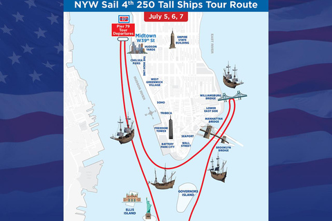 NYC Tall Ships View Cruise - America 250 (2.5hr)