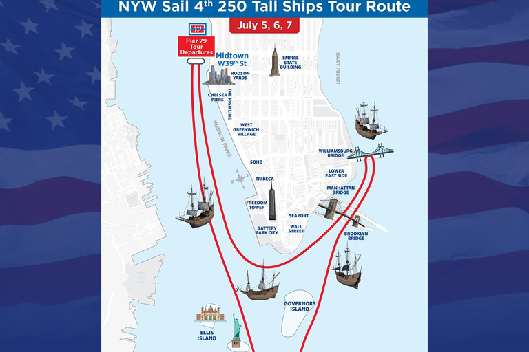 NYC Tall Ships View Cruise - America 250 (2.5hr)