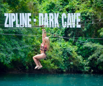 Phong Nha: Zipline Donkere Grot & Paradijsgrot Verkenning
