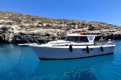 Comino in Comfort - Private Boat charter from Gozo/Cirkewwa