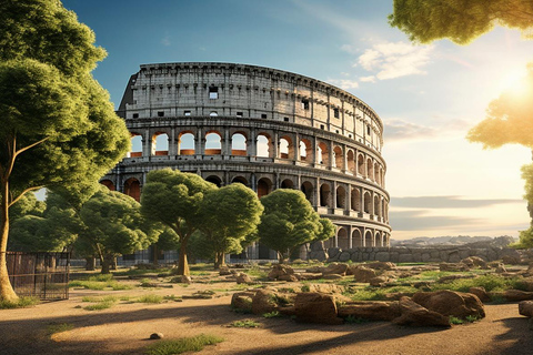 Rom: Colosseum Colosseum, Forum Romanum och Palatinkullen Prioriterat inträde