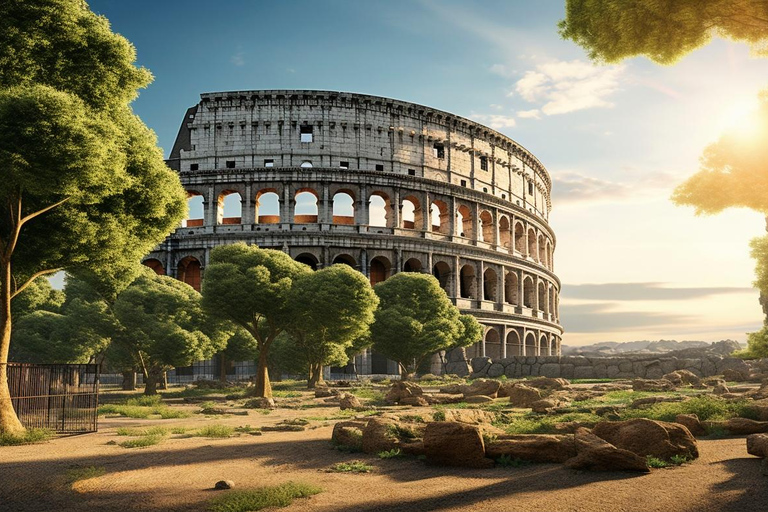 Rom: Colosseum Colosseum, Forum Romanum och Palatinkullen Prioriterat inträde