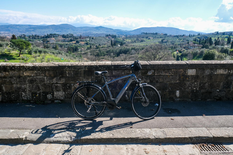 Florence: Lokale heuvels E-Bike Tour met olijfolieproeverij