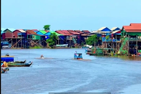 Sunset at the Floating Village on the Gigantic Lake