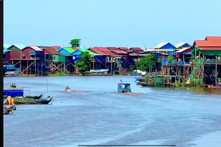 Sunset at the Floating Village on the Gigantic Lake