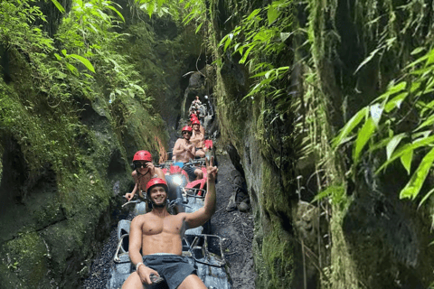 Ubud: ATV-tur i djungel, vattenfall och tunnel &amp; lunchalternativEnkel fyrhjuling (1 cykel för 1 person) med upphämtning och avlämning i Ubud