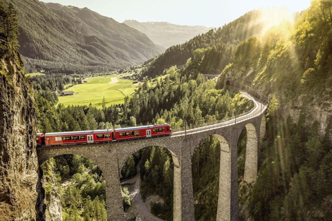 UNESCO Rhaetian Railway: Viaduct, Train Museum, St. Moritz Group of 8 Excluding Train Tickets