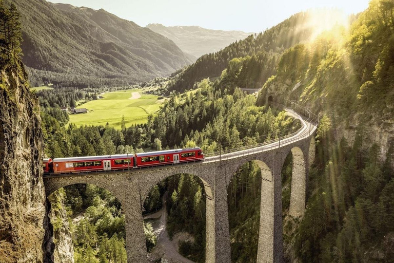 UNESCO Rhaetian Railway: Viaduct, Train Museum, St. Moritz Group of 8 Excluding Train Tickets