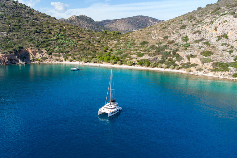 Nafplio Lounge Catamaran Cruise, Swimming & Sunset Option