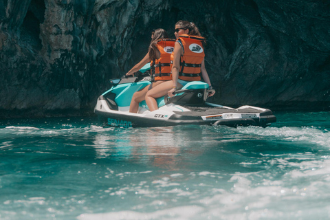 Alcudia: Passeio de JetSki pela praia e cavernas de Coll Baix (fotos gratuitas)Passeio de Jet Ski na praia e nas cavernas de Coll Baix