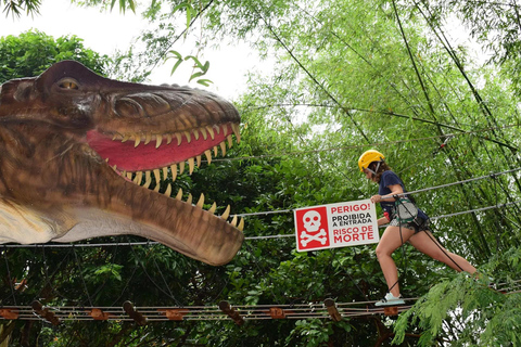 Foz do Iguaçu Tree climbing and zip-lining at Dino Adventure