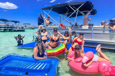 Party Pontoon Boat w/ Captain, Private up to 12ppl 6 Hours Boat Rental For 12 People