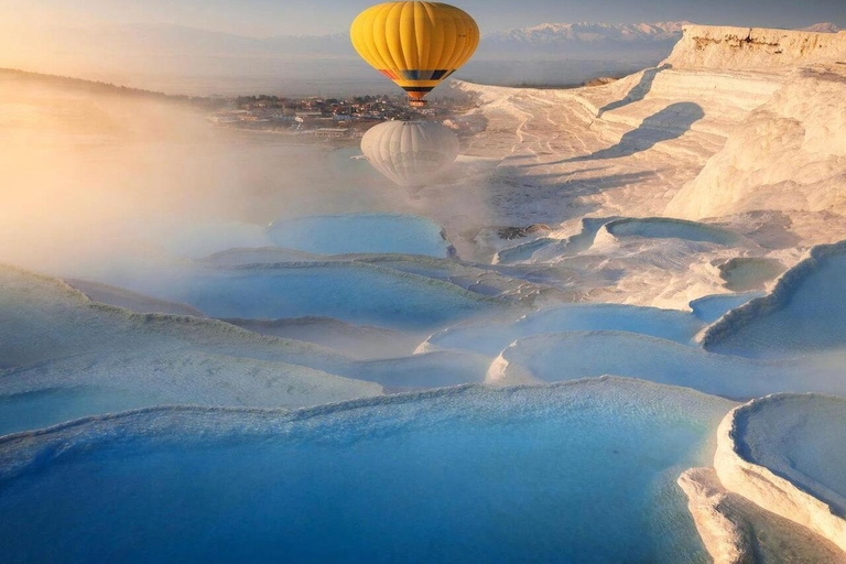 Antalya: Pamukkale Guided Tour With Optional Balloon Flight Pamukkale Balloon Only w/Transfer from Pamukkale Hotels