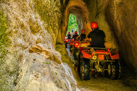 Ubud: Ayung River Rafting & Kuber Quad with Cave & Waterfall Single/Tandem ATV Quad & River Rafting | Transfer Gianyar