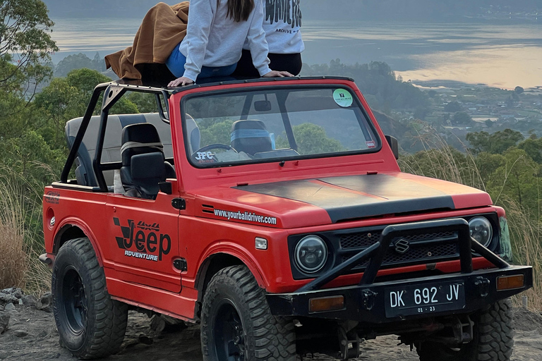 Bali/Mount Batur: Sunrise Guided Jeep & ATV Black Sand Tour Guided Jeep Only (Meeting Point)