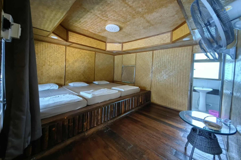 Overnight Floating Raft House Cheow Lan Lake & Coral Cave Private Tour: Double Air-con Room/Private Toilet - Old Wing